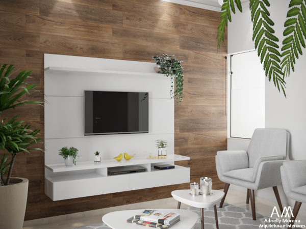 projeto de sala feito por adrielly moreira arquitetura